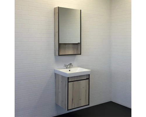 COMFORTY. Тумба-умывальник "Вена-45" дуб дымчатый с раковиной Адриана 45