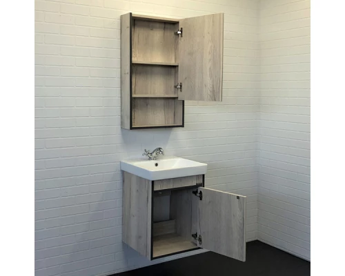 COMFORTY. Зеркало-шкаф "Вена-45" дуб дымчатый