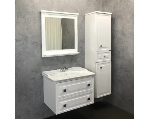 COMFORTY. Тумба-умывальник "Феррара-80" белый глянец с раковиной 50180