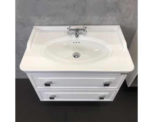 COMFORTY. Тумба-умывальник "Феррара-80" белый глянец с раковиной 50180