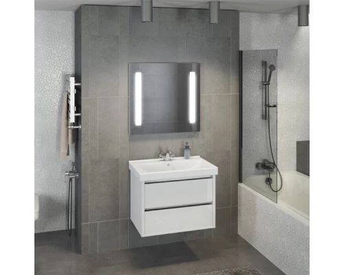 COMFORTY. Тумба-умывальник "Дублин-75" белый глянец с раковиной COMFORTY 8057