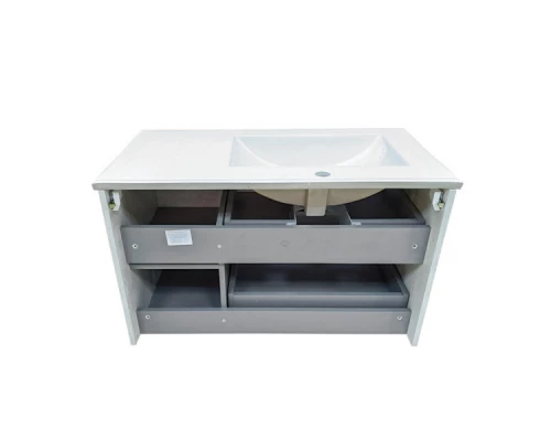 COMFORTY. Тумба-умывальник "Бремен-90" дуб белый с раковиной COMFORTY 9090EL