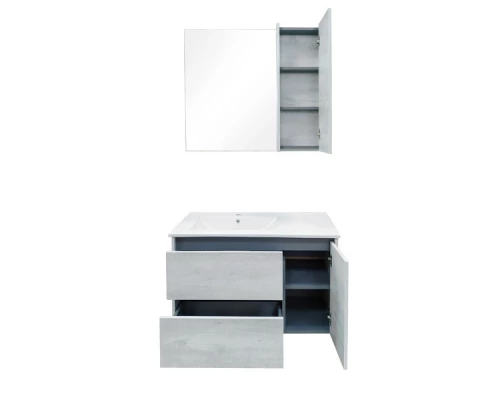 COMFORTY. Тумба-умывальник "Бремен-90" дуб белый с раковиной COMFORTY 9090EL