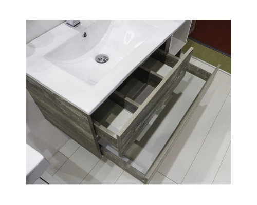 COMFORTY. Тумба-умывальник "Турин-90L" дуб бежевый с раковиной COMFORTY 9090EL