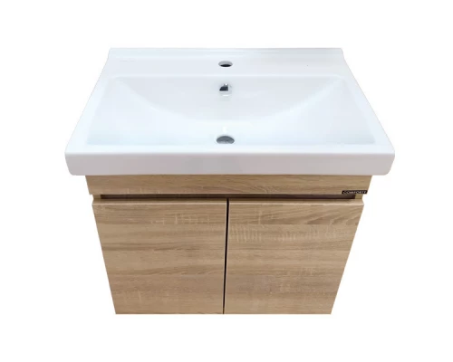 COMFORTY. Тумба-умывальник "Тромсе-60" дуб сонома с раковиной Fest 60 F01