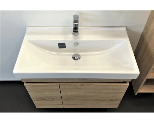 COMFORTY. Тумба-умывальник "Тромсе-80" дуб сонома с раковиной Fest 80 F01