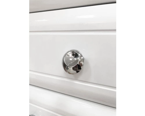 COMFORTY. Тумба-умывальник "Сочи-100" белый глянец с раковиной Эльбрус-100