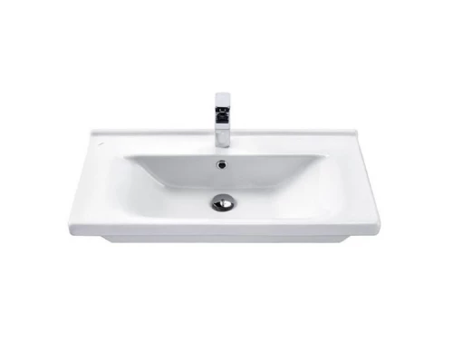 COMFORTY. Тумба-умывальник "Парма-80" дуб дымчатый с раковиной "Миранда-80"