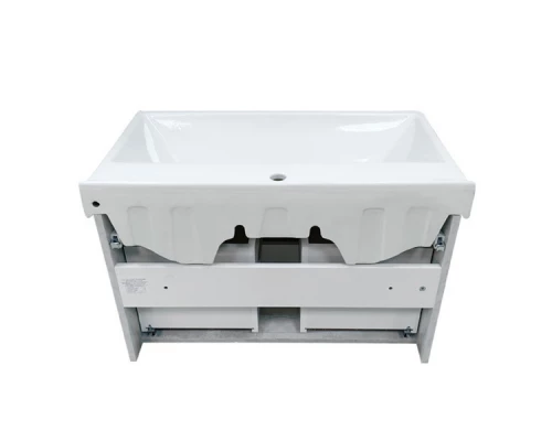 COMFORTY. Тумба-умывальник "Никосия-80П" дуб белый с раковиной Fest 80 F01