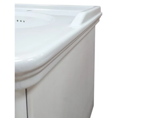 COMFORTY. Тумба-умывальник "Неаполь-80" белый глянец с раковиной 50180