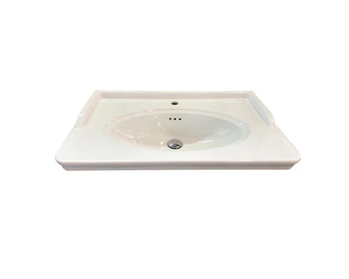 COMFORTY. Тумба-умывальник "Неаполь-80" белый глянец с раковиной 50180