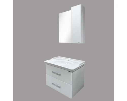 COMFORTY. Тумба-умывальник "Неаполь-80" белый глянец с раковиной 50180