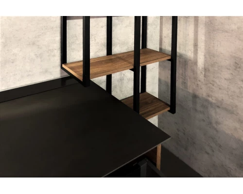 COMFORTY. Стеллаж подвесной "Порто-50" дуб тёмно-коричневый