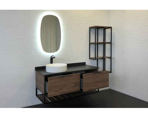 COMFORTY. Стеллаж подвесной "Порто-50" дуб тёмно-коричневый