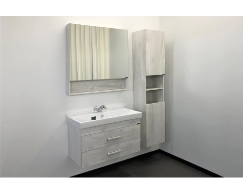 COMFORTY. Тумба-умывальник "Никосия-80П" дуб белый с раковиной Fest 80 F01