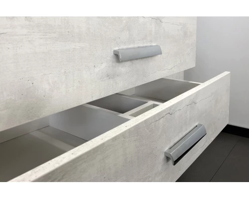 COMFORTY. Тумба-умывальник "Никосия-80П" дуб белый с раковиной Fest 80 F01