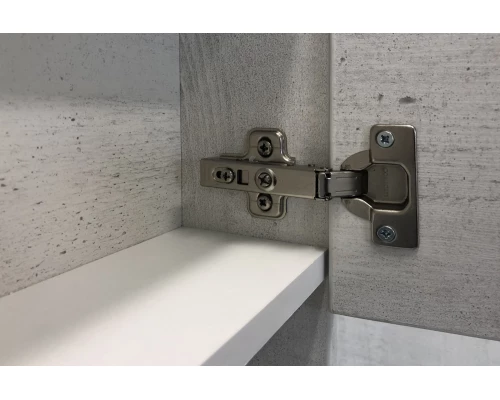 COMFORTY. Зеркало-шкаф "Никосия-60" дуб белый