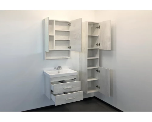 COMFORTY. Тумба-умывальник "Никосия-60П"  дуб белый с раковиной Fest 60 F01