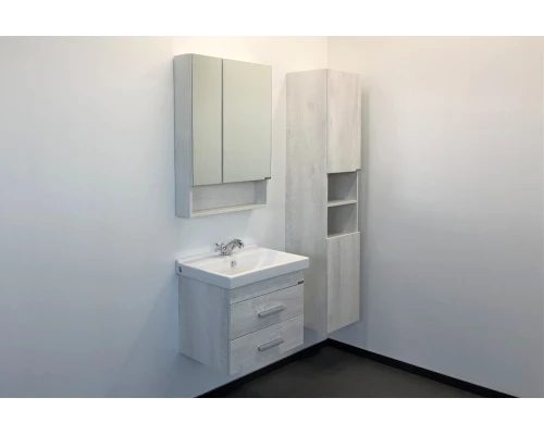 COMFORTY. Тумба-умывальник "Никосия-60П"  дуб белый с раковиной Fest 60 F01