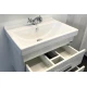 COMFORTY. Тумба-умывальник "Никосия-60П"  дуб белый с раковиной Fest 60 F01