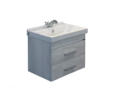 COMFORTY. Тумба-умывальник "Никосия-60П"  дуб белый с раковиной Fest 60 F01