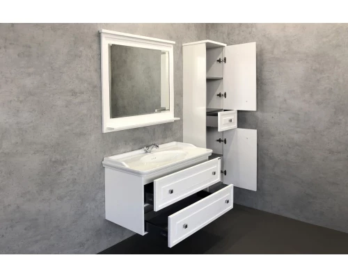 COMFORTY. Зеркало "Феррара-100" белый глянец