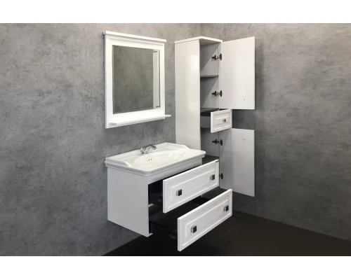 COMFORTY. Зеркало "Феррара-80" белый глянец