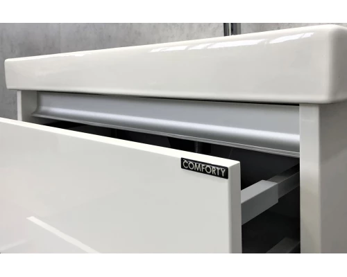 COMFORTY. Тумба-умывальник "Дублин-75" белый глянец с раковиной COMFORTY 8057