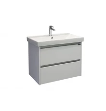 COMFORTY. Тумба-умывальник "Дублин-75" белый глянец с раковиной COMFORTY 8057