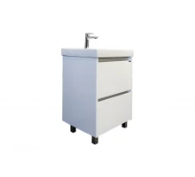 COMFORTY. Тумба-умывальник "Дублин-60" белый глянец с раковиной COMFORTY 8056