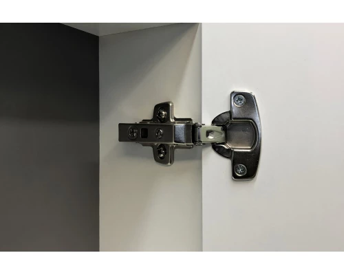 COMFORTY. Зеркало-шкаф "Милан-90" белый глянец