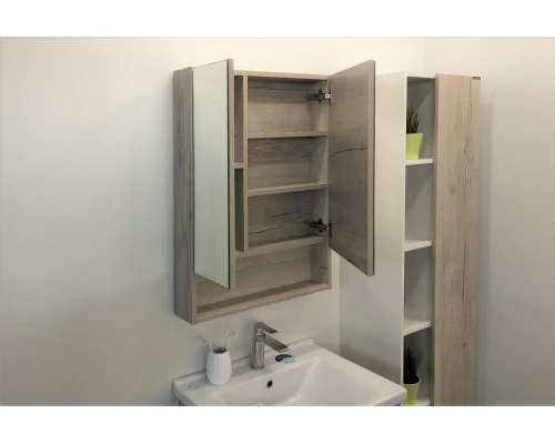 COMFORTY. Зеркало-шкаф "Парма-60" дуб дымчатый