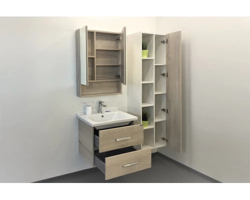 COMFORTY. Зеркало-шкаф "Парма-60" дуб дымчатый