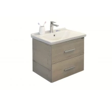 COMFORTY. Тумба-умывальник "Парма-60" дуб дымчатый с раковиной "Миранда 60"