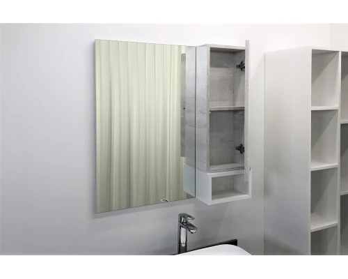 COMFORTY. Зеркало-шкаф "Прага-75" дуб белый