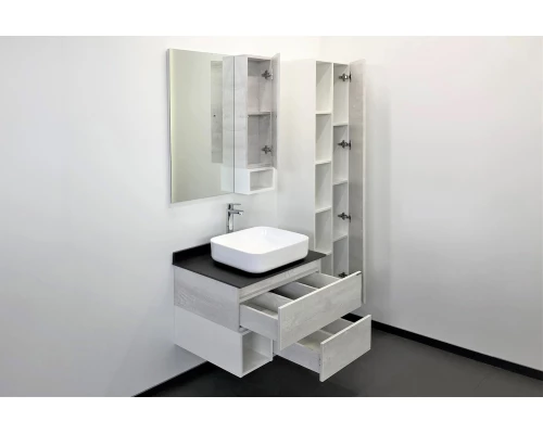 COMFORTY. Зеркало-шкаф "Прага-75" дуб белый