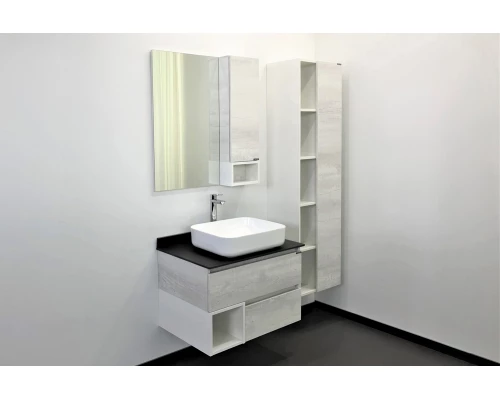 COMFORTY. Зеркало-шкаф "Прага-75" дуб белый