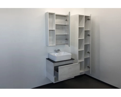 COMFORTY. Зеркало-шкаф "Прага-60" дуб белый