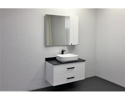 COMFORTY. Зеркало-шкаф "Амстердам-95" белый