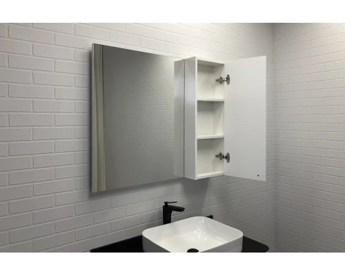 COMFORTY. Зеркало-шкаф "Амстердам-95" белый