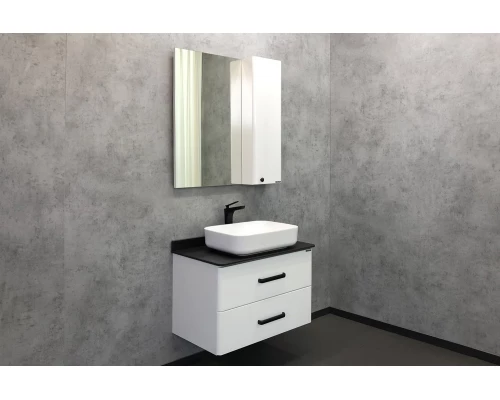 COMFORTY. Зеркало-шкаф "Амстердам-75" белый