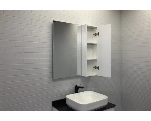 COMFORTY. Зеркало-шкаф "Амстердам-75" белый