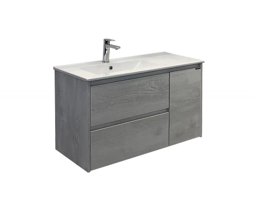 COMFORTY. Тумба-умывальник "Бремен-90" дуб белый с раковиной COMFORTY 9090EL