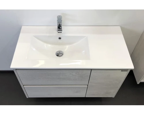 COMFORTY. Тумба-умывальник "Бремен-90" дуб белый с раковиной COMFORTY 9090EL