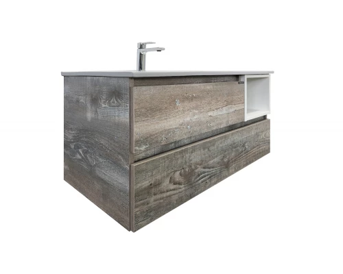 COMFORTY. Тумба-умывальник "Турин-90L" дуб бежевый с раковиной COMFORTY 9090EL