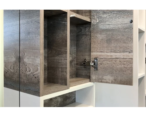 COMFORTY. Зеркало-шкаф "Турин-120" дуб бежевый