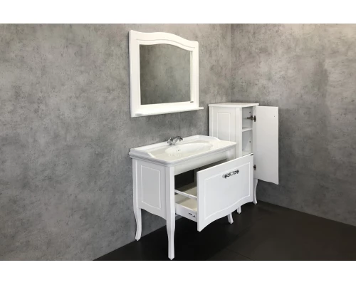 COMFORTY. Зеркало "Павия-100" белый глянец