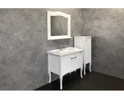 COMFORTY. Зеркало "Павия-100" белый глянец