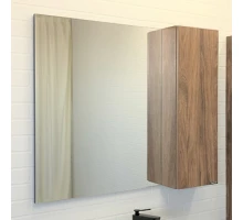 Зеркало-шкаф Comforty Порто-90 дуб темно-коричневый