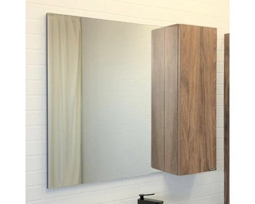 Зеркало-шкаф Comforty Порто-90 дуб темно-коричневый